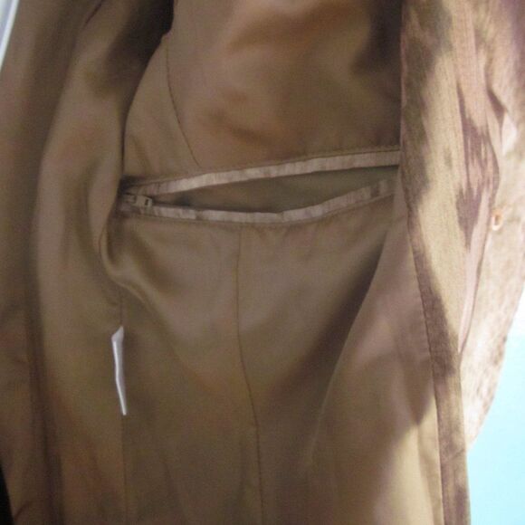 Creenstone Jacket Womens 40 Size 10/12 US Animal Print Lightweight Short Trench - Picture 10 of 15